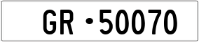 Trailer License Plate